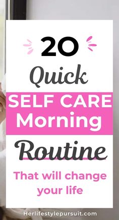 self care morning routine