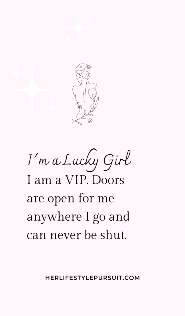 lucky girl quotes