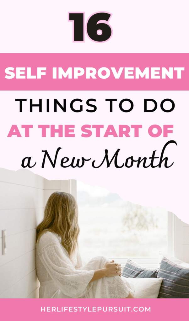 A Pinterest pin about Things to do at the beginning of the month
